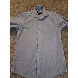 Kenneth Cole Awearness Shirt Mens 15.5 34/35 Slim Fit Button Long Sleeve